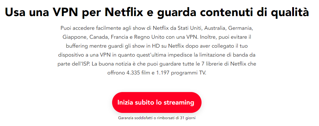 pure vpn streaming netflix italiano